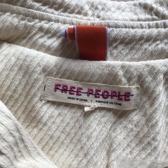 ‼️FLASH SALE‼️Free People Cream Corduroy Jacket Oversized Cottagecore Blazer - Picture 9 of 15